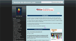 Desktop Screenshot of analyse-du-discours.com