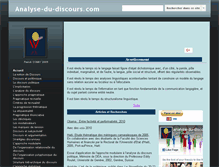 Tablet Screenshot of analyse-du-discours.com